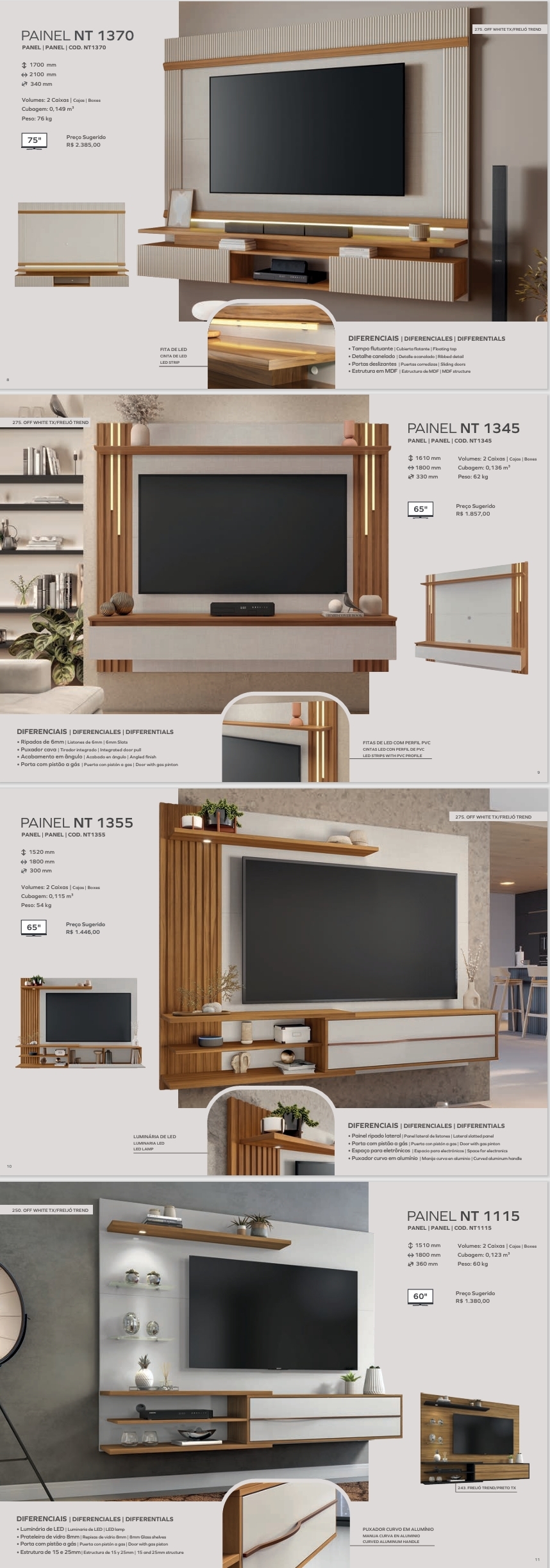 Painel | NT 1370 -NT 1345 - NT 1355 -NT 1115 -NT 1390 -NT 1365 - NT 1100 - NT 1155 - Painel Eros | Notável Venda : -45% 0825