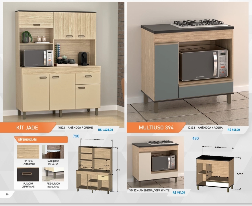 Kit Jade e Balcão de Forno | Regale Venda : -55% 0925