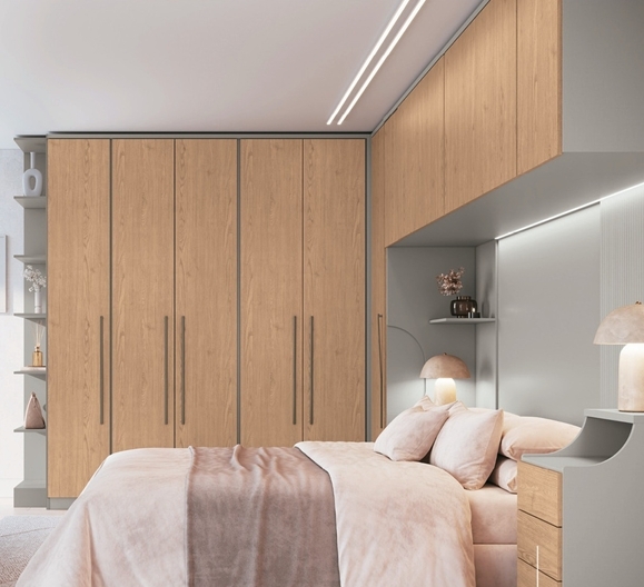 Dormitório Modulado | Linha Elegance | Castro Modulados 0826