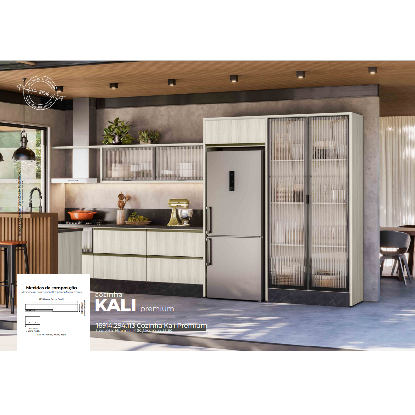 Cozinha Modulada Sob Medida Kali Premium | Nicioli