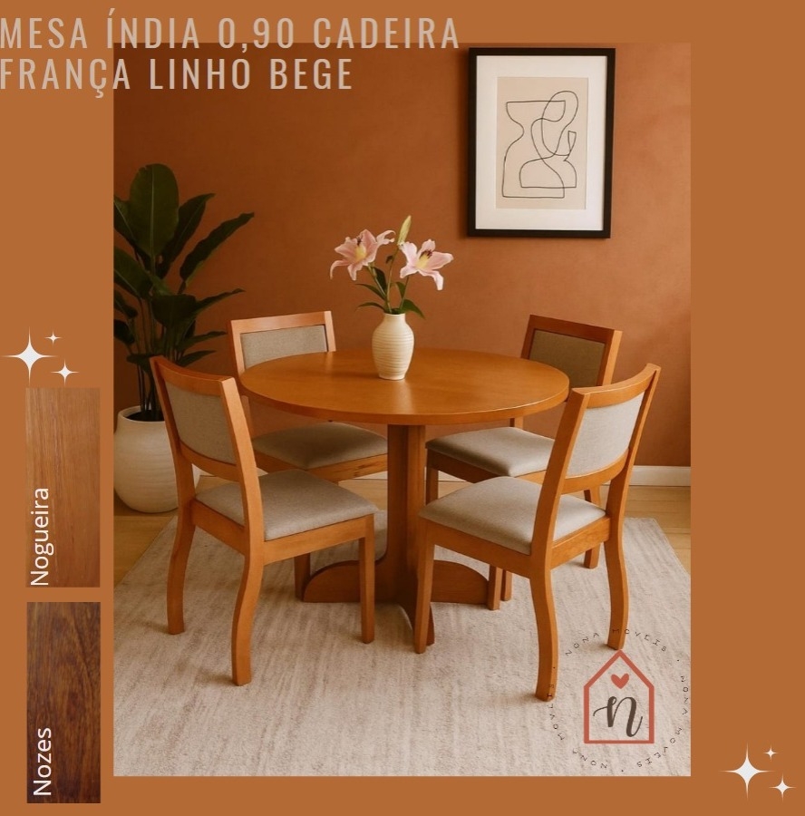 Mesa Índia + Cadeiras França | Carmogran 1125