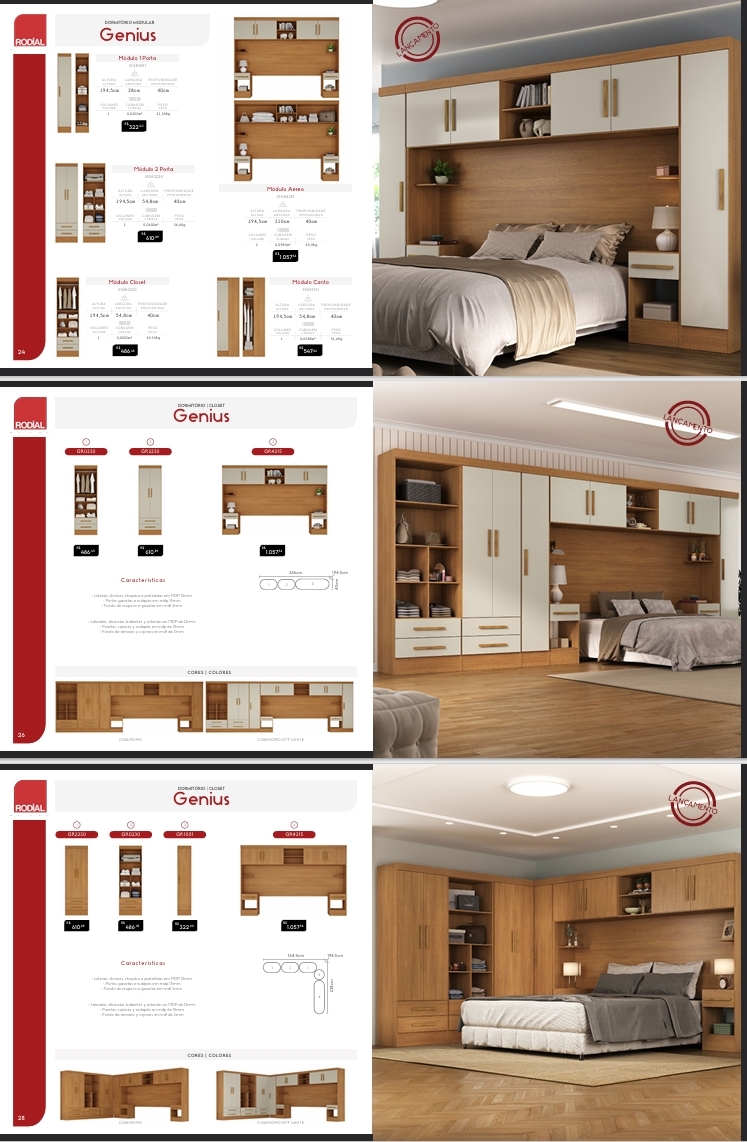 Dormitório Modulado | Genius | Venda: -30% | Rodial 0725