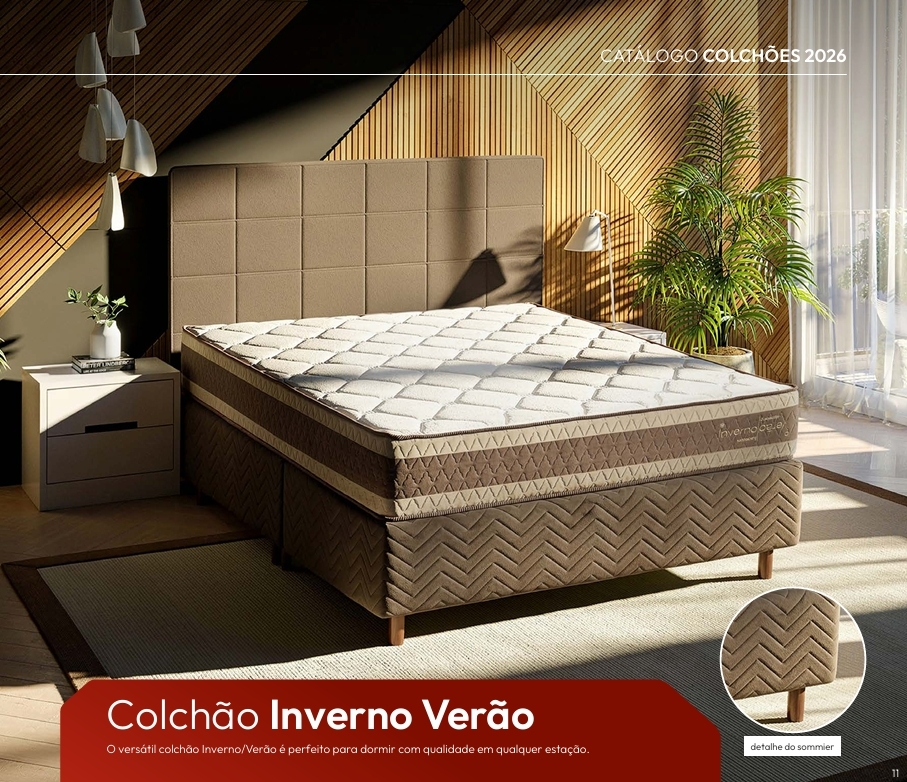 Colchão Inverno / Verão Marrom | Kappesberg Colchões 0526