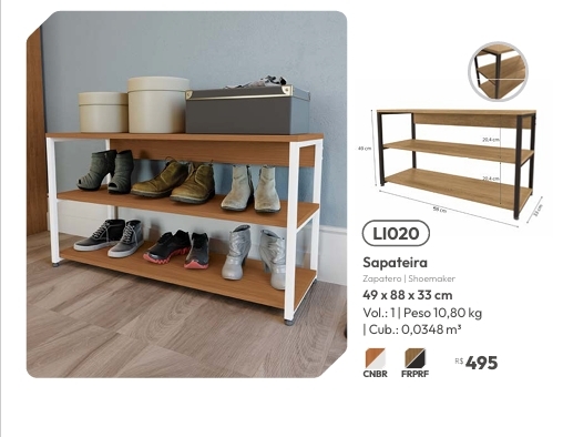 Sapateira | LI020 | Venda:-62% | Kappesberg Crome 0925
