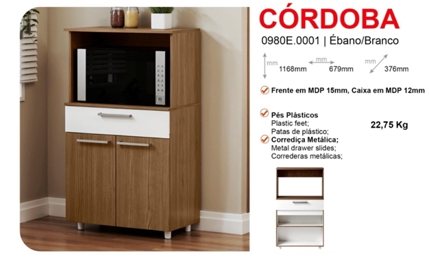 Balcão Forno Córdoba | Genialflex 0826