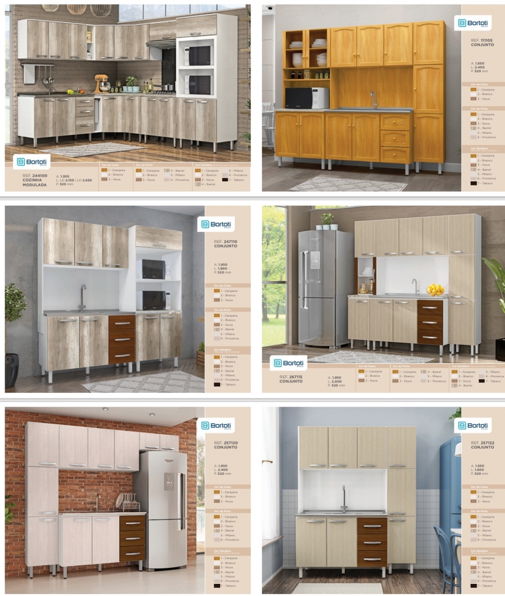 Cozinhas | 244100 - 111105 -.247110 -267115 - 257120 - 257122 | Bortoti 0625