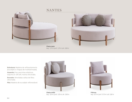 Chaise + Poltrona Nantes | Treviso 1025