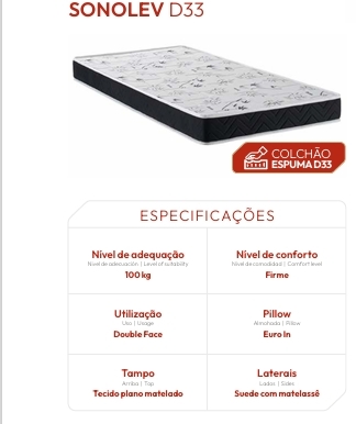 Colchão Sonolev D33 | Kappesberg Colchões 0526