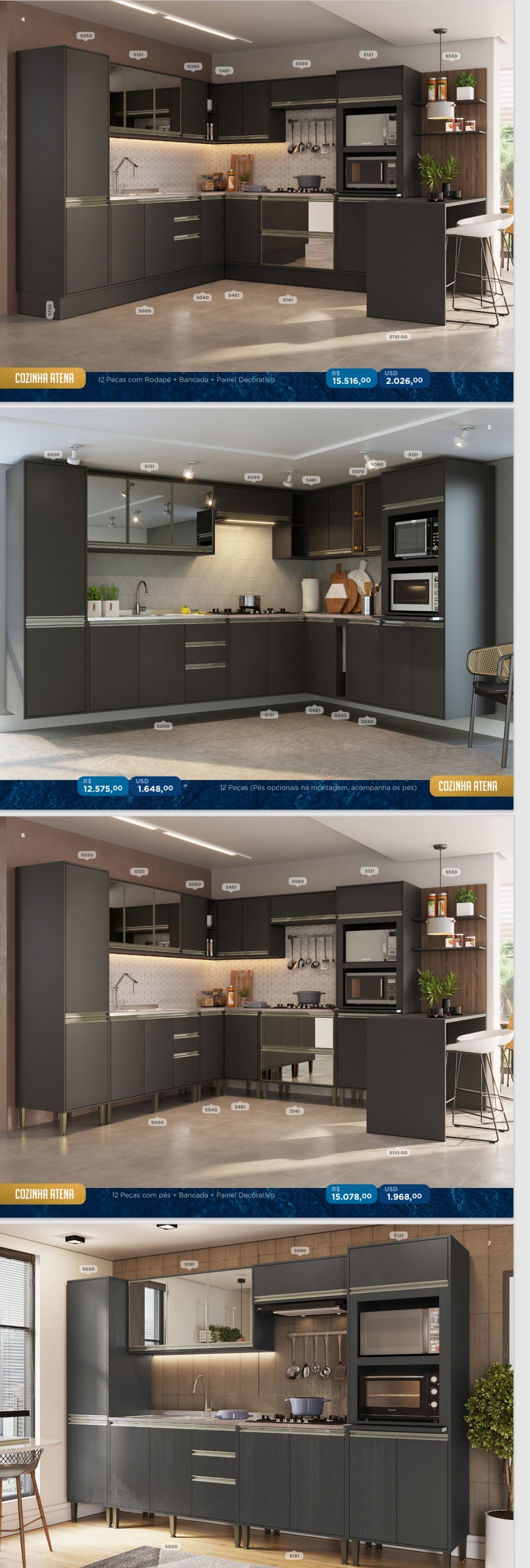 Cozinha Modulada Atena | Mac Venda : -40% 0925