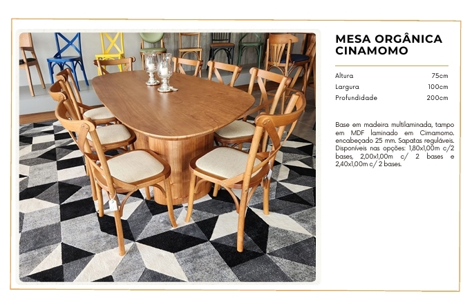 Mesa Organica Cinamomo | Sela 0725