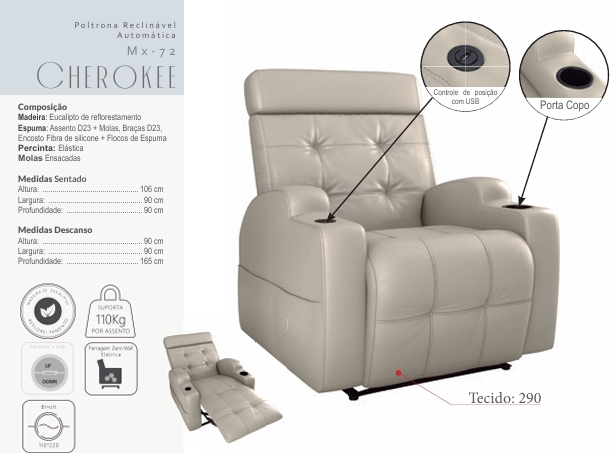 Poltrona Reclinável Cherokee | Matrix 0925