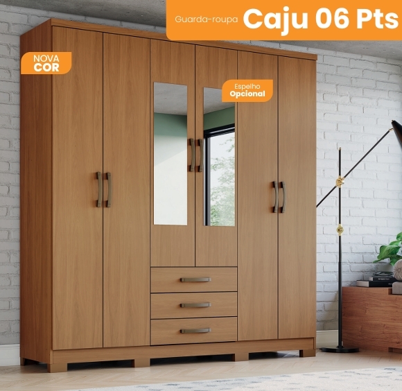 Roupeiro Caju 6P | Henn 0426