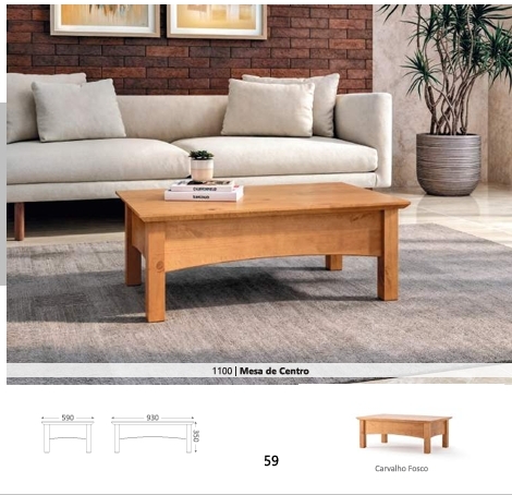 Mesa De Centro | 1100 | Linha Bella | MPO Móveis 0526