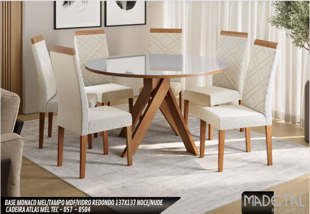 Mesa Monaco + Cadeira Atlas | Madetal 0626