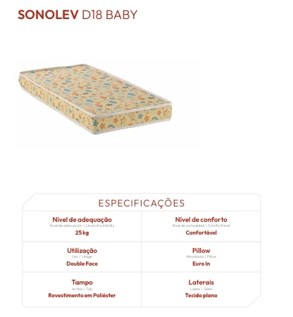 Colchão Sonolev Baby D18 | Kappesberg Colchões 0526