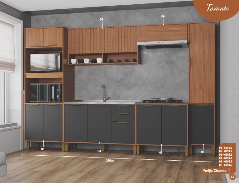 Cozinha Modulada Toronto | Indékes 0426