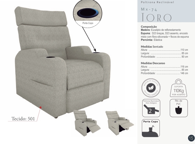  Poltrona Reclinável Toro | Matrix 0925