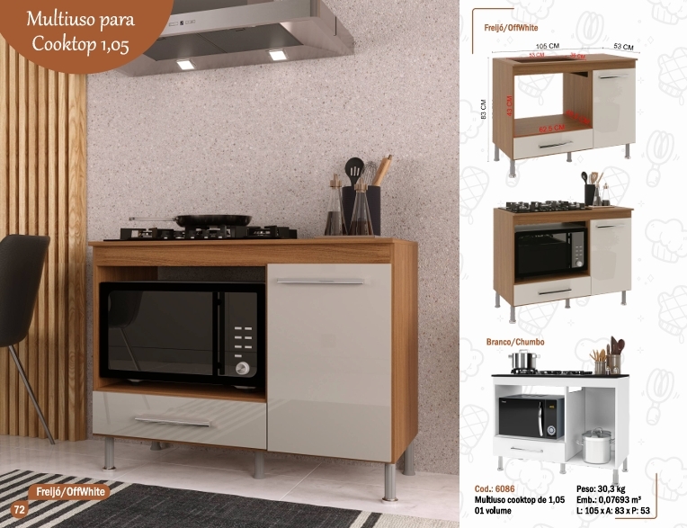 Balcão Cooktop | Indékes 0426
