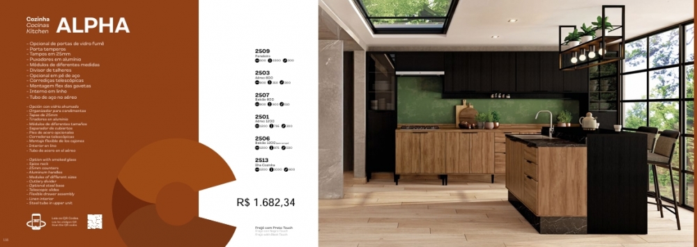 Cozinha Modulada Alpha | Carraro | Venda: +60% 0925