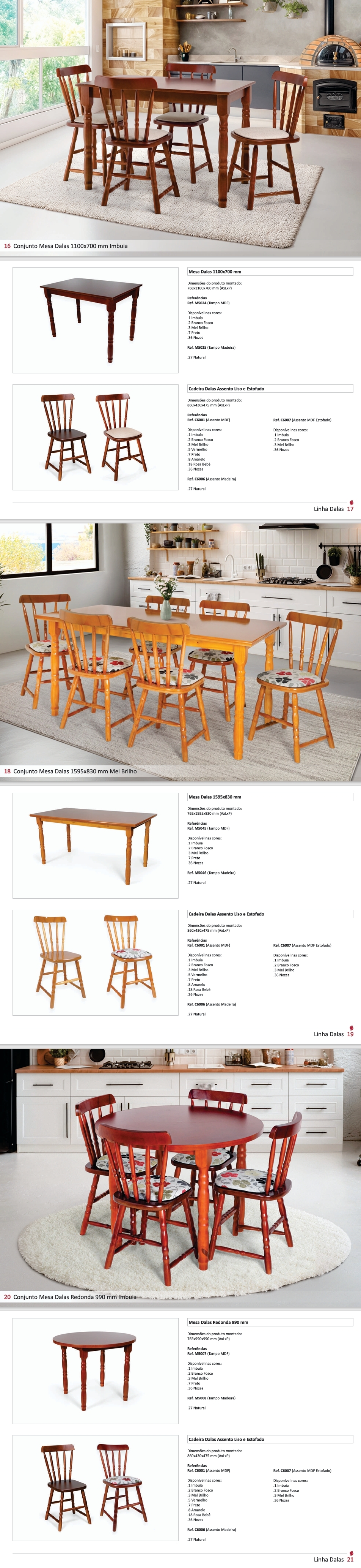 Conjunto Mesa Dalas | Cadeiras - Mesas | Deiss 0525