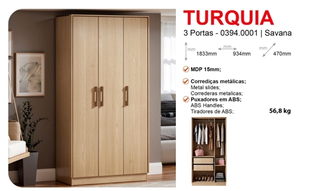 Roupeiro Turquia | Genialflex 0826
