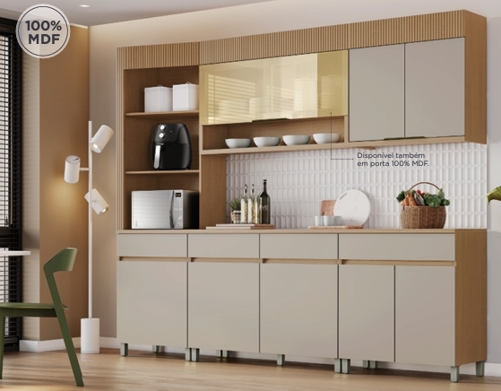 Cozinha Modulada Realeza Premium | Nescher 0526