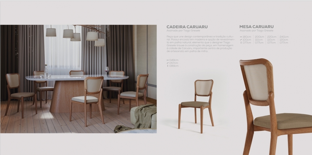 Cadeira Caruaru + Mesa Caruaru | Macrosul 1025