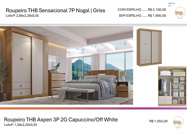 Roupeiro Aspen 156 | Venda:+10% | THB 0925
