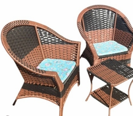 Poltrona de Junco Estofada | Lindelli 0326