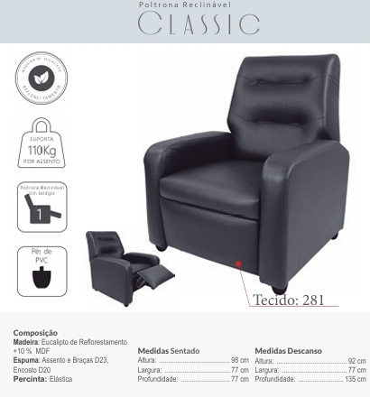  Poltrona Reclinável Classic | Matrix 0925