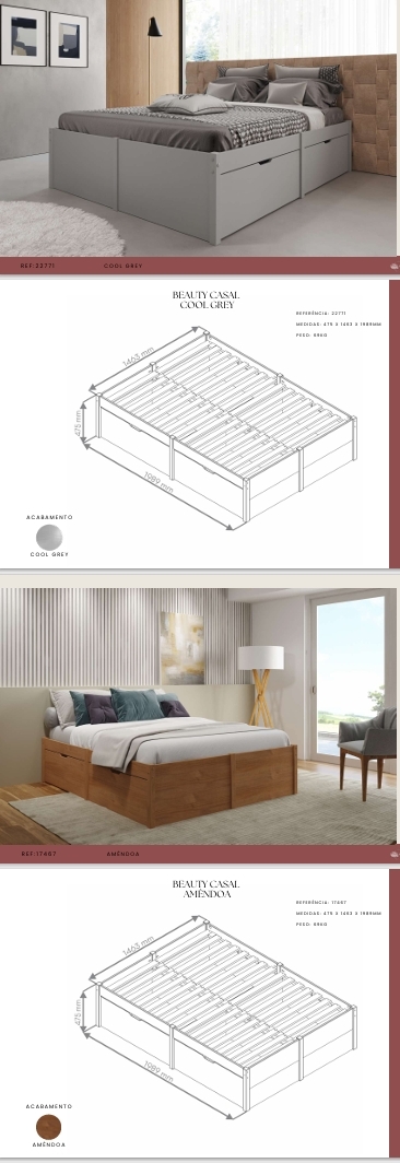 Linha Beauty | 17461 - 17467 - 22771 - 18508  - 12813 | Móveis de Madeira 0825