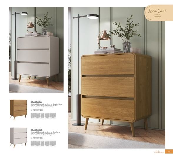 Cômodas | CV003 - CV004 - CV005 | Completa Móveis 1125 