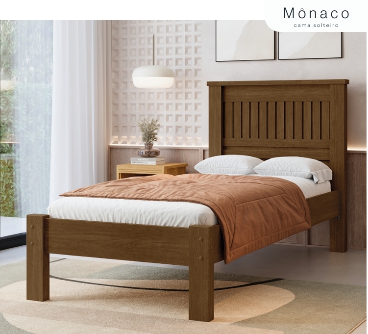 Cama Solteiro Mônaco | Fenix 0826
