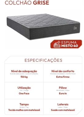 Colchão Grise | Kappesberg Colchões 0526