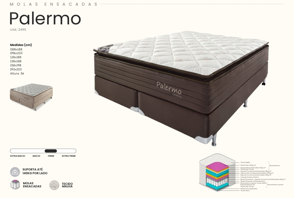Colchão Palermo | Estofama 0626