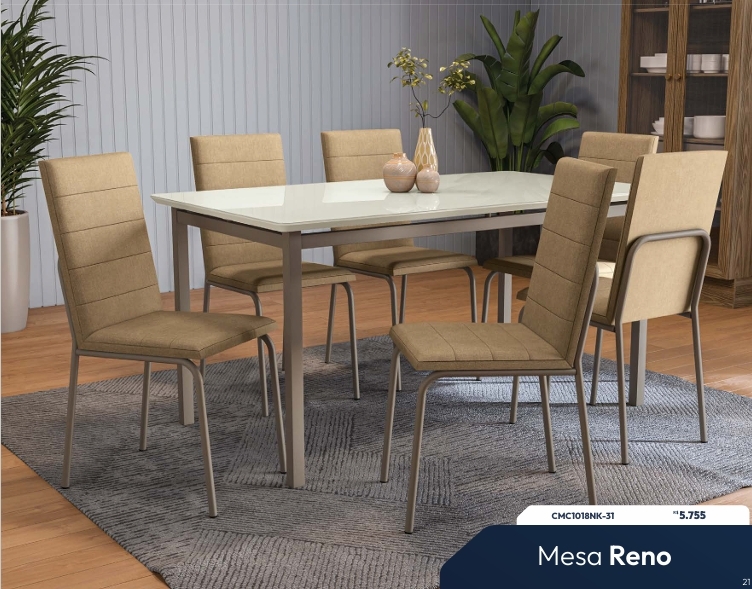 Mesa Reno | Venda:-62% | Kappesberg Crome 0925