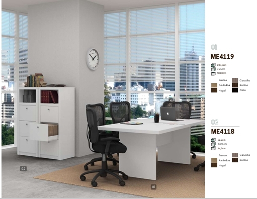 Conjunto Escritório | ME4119 - ME4118 | Tecnomobili 0825