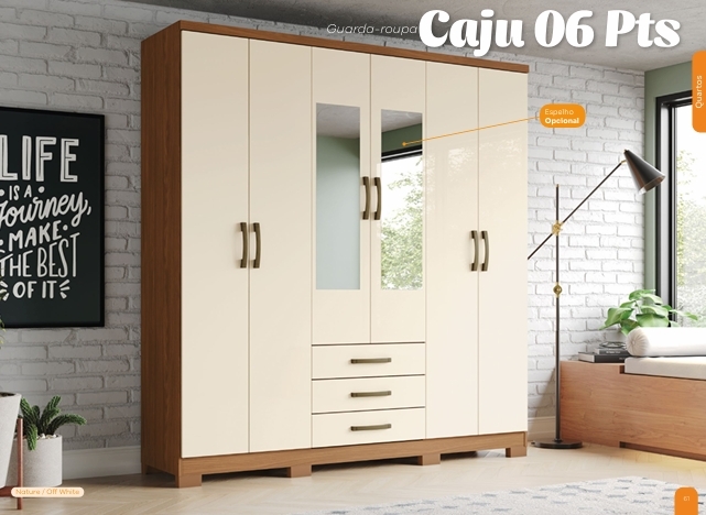 Roupeiro Caju 6 Portas | Henn | Venda : -60% 0925