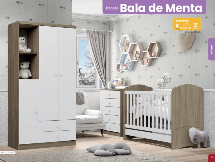 Roupeiro Infantil Bala de Menta | Henn Infantil 0426