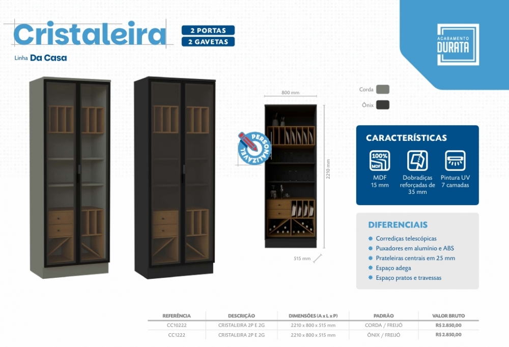 Cristaleira | Primavera | Venda: -35% 0925