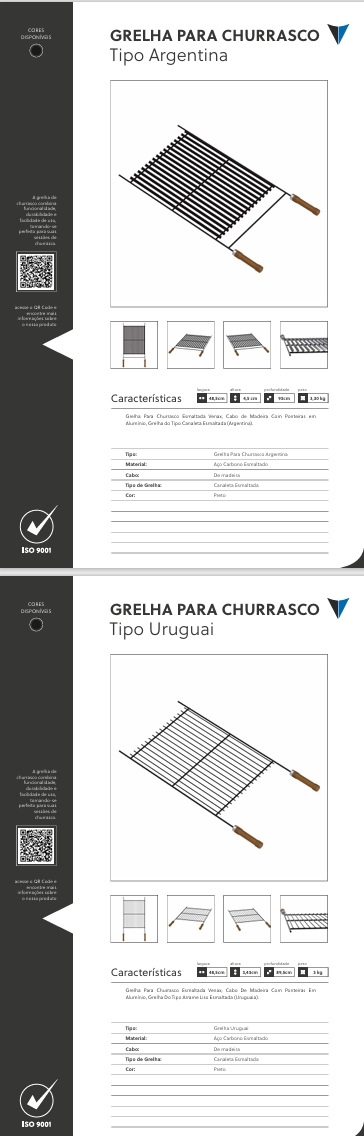 Grelha | Tipo Argentina -Tipo Uruguai | Venax 0525