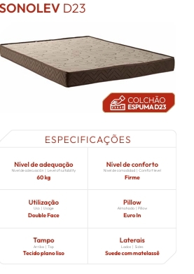 Colchão Sonolev D23 | Kappesberg Colchões 0526