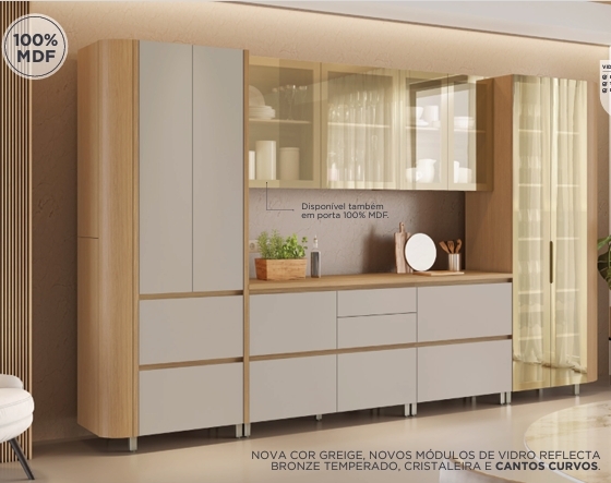 Cozinha Modulada Rainha | Nescher 0526