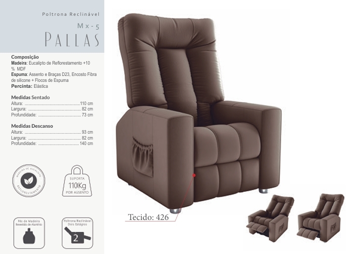 Poltrona Reclinável Pallas | Matrix 0925
