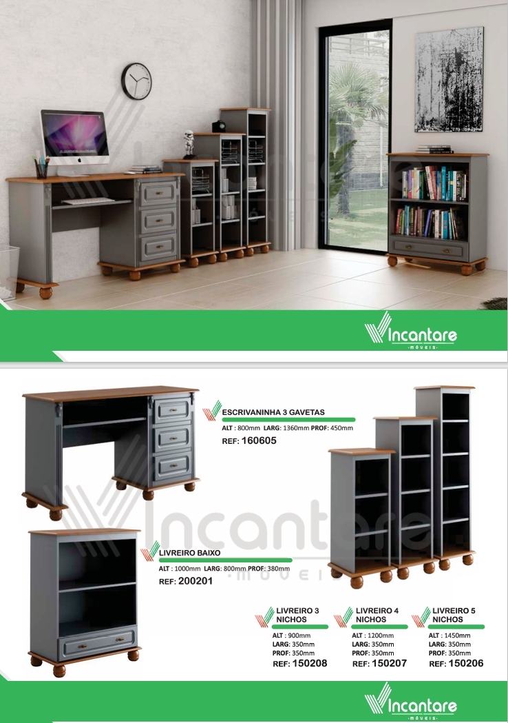 Linha Luis XV | Escritório | 160605 - 200201 - 150208 - 150207 - 150206 | Incantare 0825