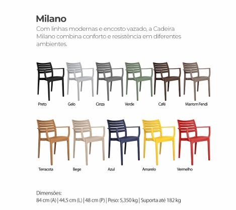 Cadeira Milano | Redikal  1026