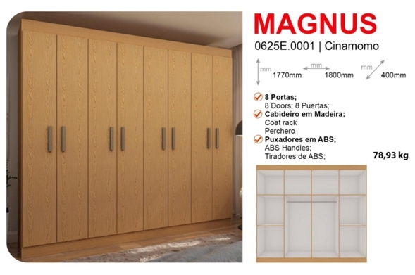 Roupeiro Magnus | Genialflex 0826