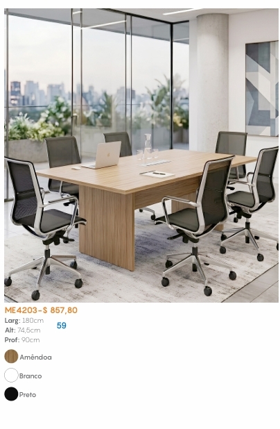 Mesa De Reunião | ME4203 | Tecnomobili 0926