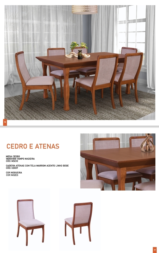 Conjunto Mesa + Cadeira | Cedro e Atenas | Nona 0625