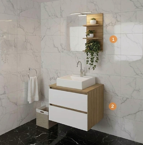 Conjunto de Banheiro | BN3608 - BN3607 | Tecnomobili 0326